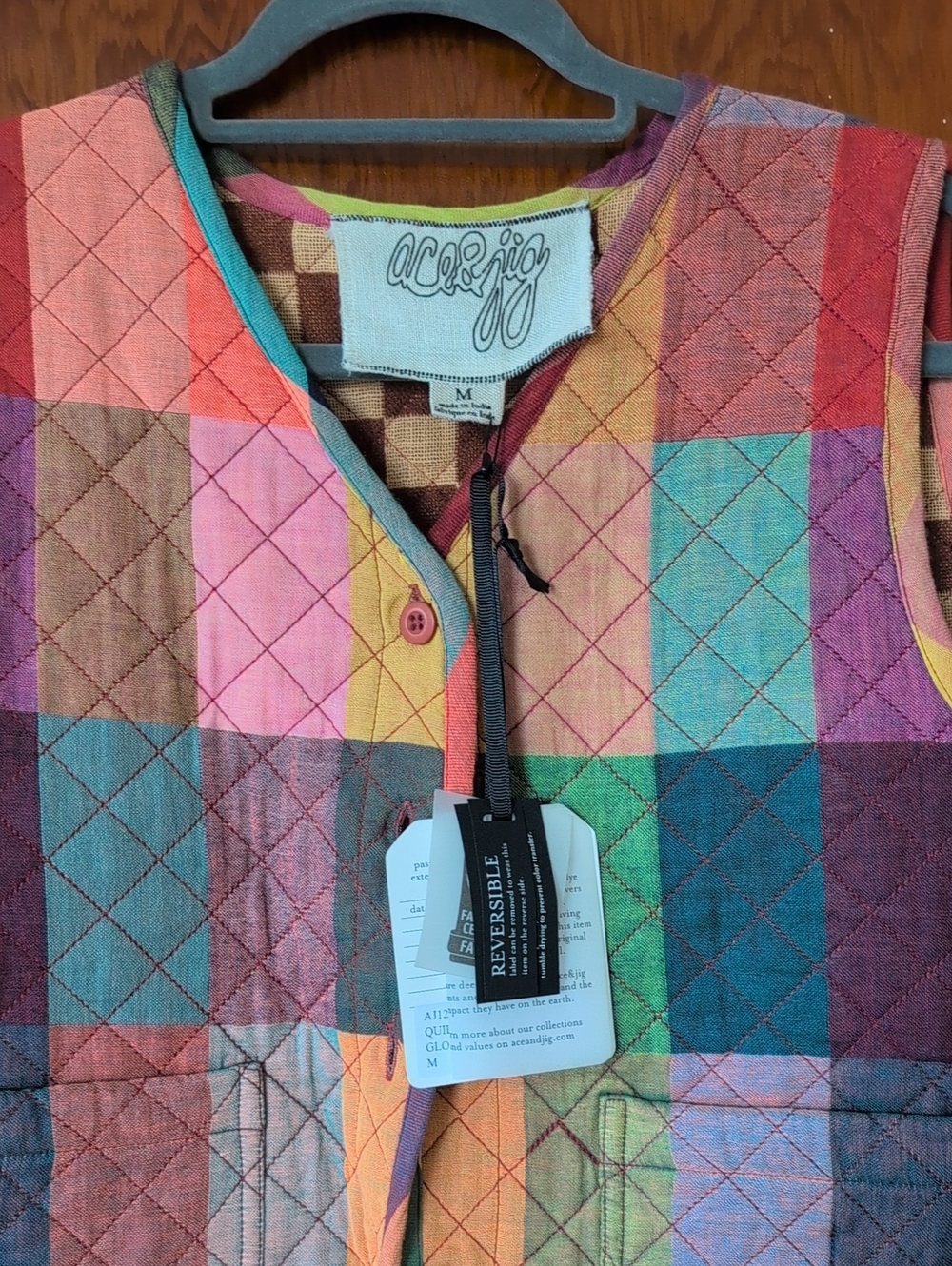 Ace & Jig Quilted Vest in Glossary - Picture 3 of 5
